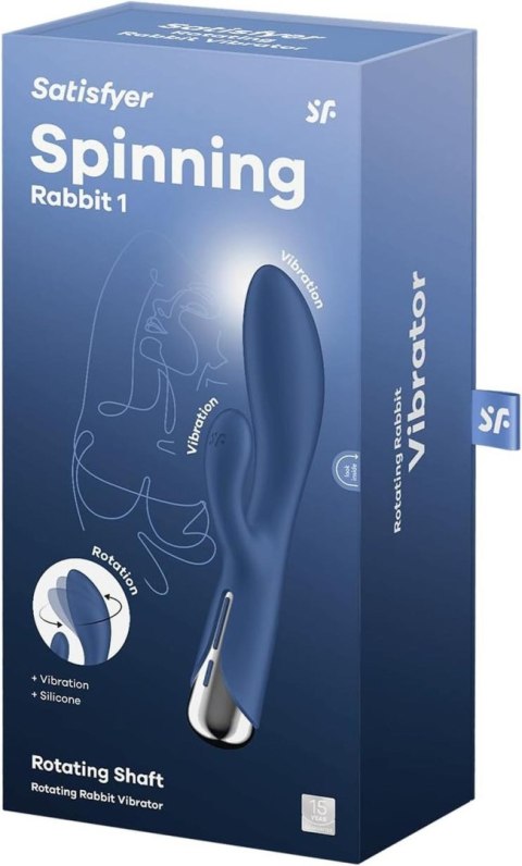 Wibrator króliczek Spinning Rabbit 1 Blue Satisfyer