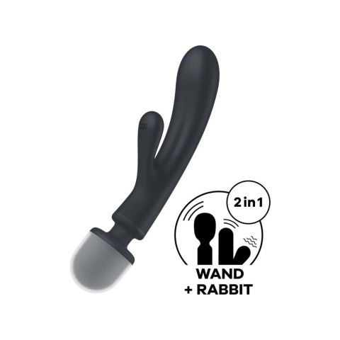 Wibrator króliczek z masażerem Triple Lover grey Satisfyer