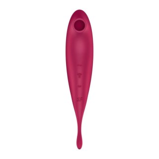 Wibrator wielofunkcyjny Twirling Pro Connect App dark red Satisfyer
