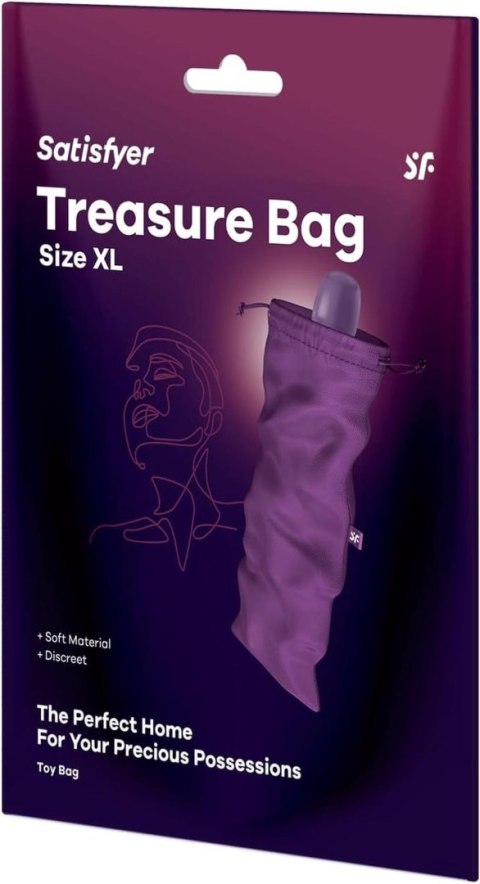 Worek na zabawki erotyczne Treasure Bag XL Violet Satisfyer