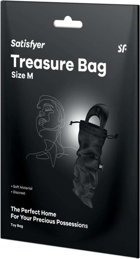 Worek na zabawki erotyczne Treasure Bag M Black Satisfyer