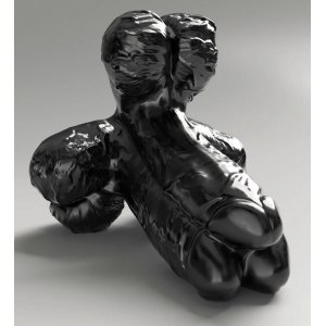 Dildo Steroid ABS19 Gape, Set and Match 23x13 cm All Black