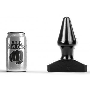 Korek analny AB77 Pop6 12 x 6cm All Black