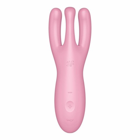 Wibrator do łechtaczki Threesome 4 Connect App Pink Satisfyer