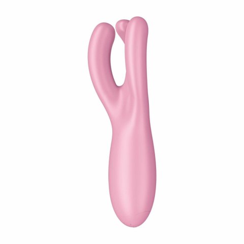 Wibrator do łechtaczki Threesome 4 Connect App Pink Satisfyer
