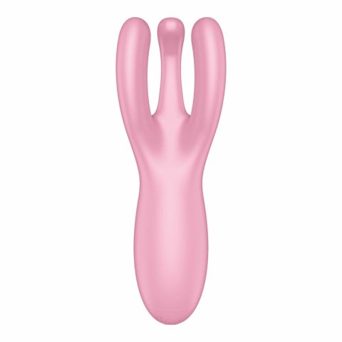 Wibrator do łechtaczki Threesome 4 Connect App Pink Satisfyer