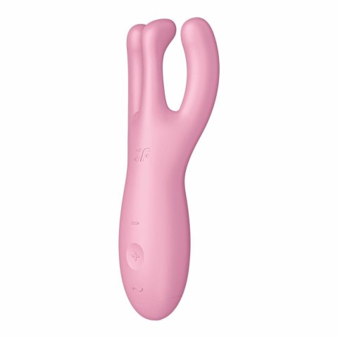 Wibrator do łechtaczki Threesome 4 Connect App Pink Satisfyer