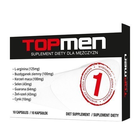 Topmen Suplement Diety Na Erekcję 10 Kapsułek SHS