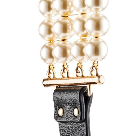 Obroża BDSM Luminious Pearl Leash And Collar Guilty Pleasure
