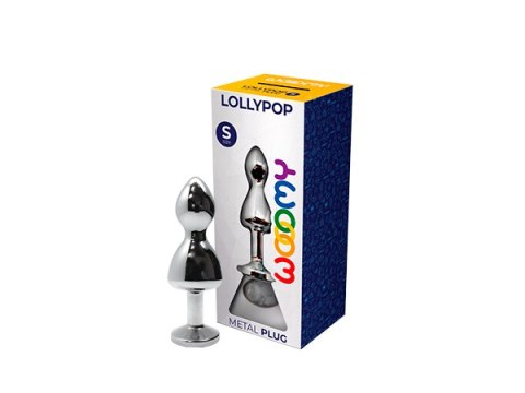 Korek analny Lollypop Double Ball Metal Plug S White Wooomy