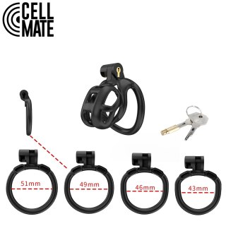 Pas cnoty Guardian Chastity Cage Black Size 0 CELLMATE