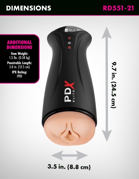 Masturbator automatyczny Fuck-Gasm Light PDX ELITE