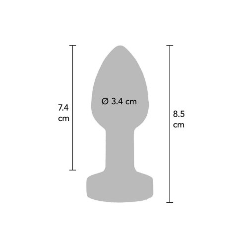 Wibrujący korek analny The Glider Vibrating Plug Medium Toy Joy