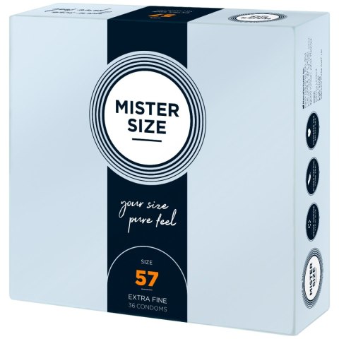 57 Mm Condoms 36 Pieces Mister.Size