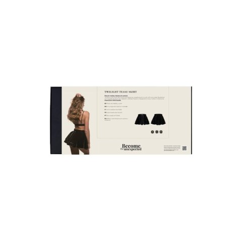 Spódniczka mini Twilight Tease Skirt Black S Guilty Pleasure