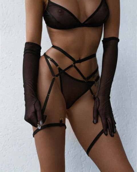 Czarne Stringi Ginny Black S/M Promees