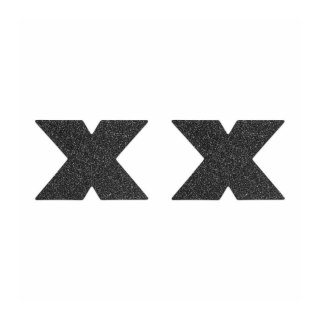 Ozdobne naklejki na sutki Flash Cross Black Bijoux Indiscrets