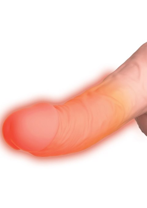 Wibrator z funkcją grzania i pchnięć Triple Threat King Cock Plus