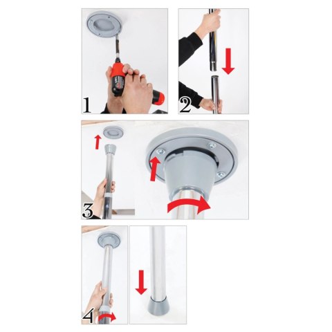 Rura do pole dance Fantasy Dance Pole Silver Fetish Fantasy Series