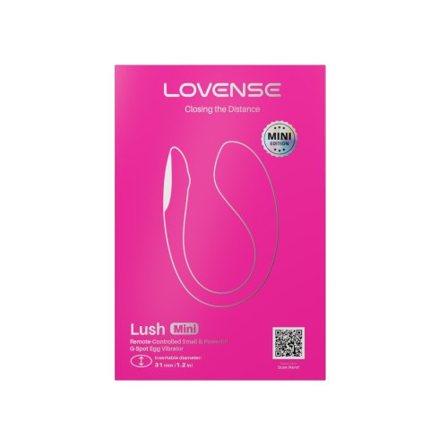 Lovense Lush Mini – wibrator punktu G z aplikacją i efektami LED