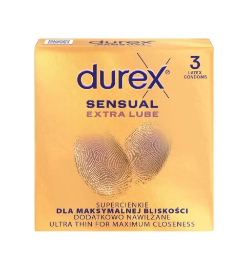 Prezerwatywy Sensual Extra Lube 3 Szt Durex