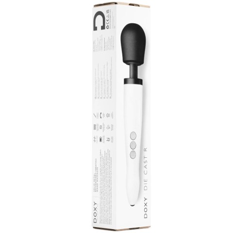 Wibrator różdżka Die Cast R Rechargeable Wand Massager White Doxy