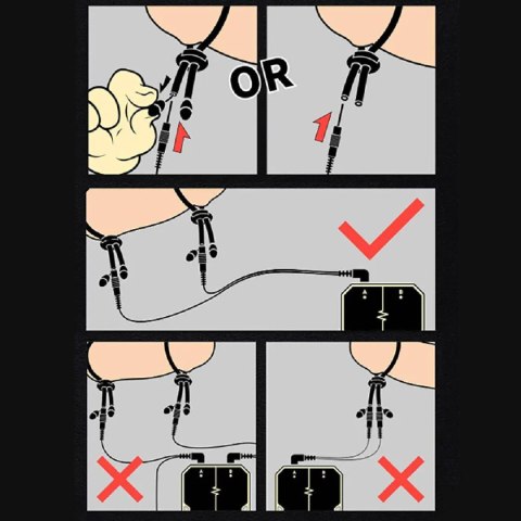 Zestaw pierścieni Conductive Rubber Rings 4mm pro sp Dungeon Lab