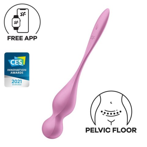 Kulki Gejszy do ćwiczeń mięśni Kegla Love Birds 1 pink Satisfyer
