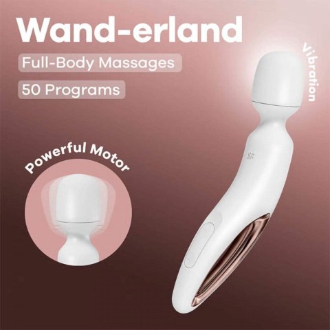 Wibrator różdżka Wand-erland White/Rosegold Satisfyer