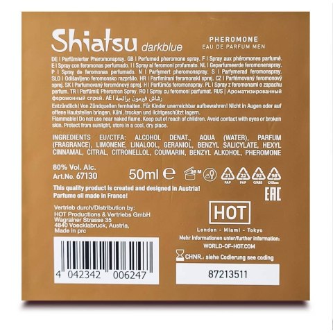 Feromony dla mężczyzn Pheromon Fragrance Man Darkblue 50ml Shiatsu