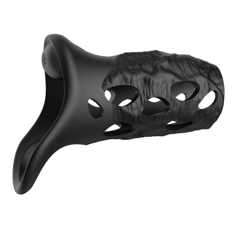 Crushious Batiatus model z wibracjami, silikonowy pierścień czarny 12 cm