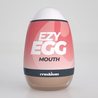 Crushious Ezy Egg Mouth Red - elastyczna maszyna intymna TPE ABS