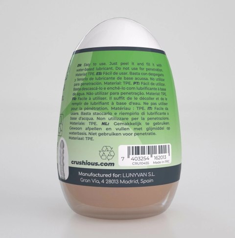 Crushious Ezy Egg The Expert Zielony - Intymny gadżet z teksturą TPE