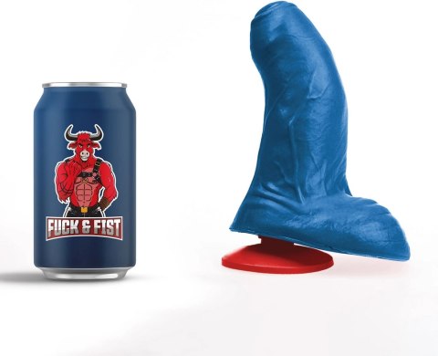 Buri S Intymny Model Zakrzywiony z Przyssawką 14 cm Niebieski