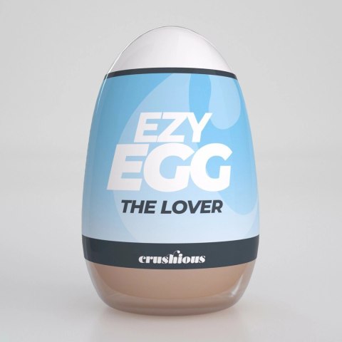 Crushious Ezy Egg The Lover Blue - elastyczna kapsuła intymna TPE ABS