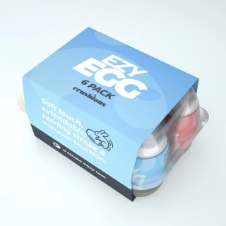 Crushious Ezy Egg Zestaw 6 modeli wielokolorowych - elastyczne akcesoria