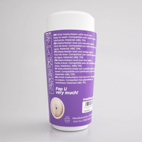 Crushious Fappucino Hot Buns Purple - model anatomiczny z teksturowanym wnętrzem