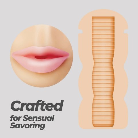 Crushious Fappucino Sweet Kiss Rożowy kubek z systemem ustnym TPE ABS