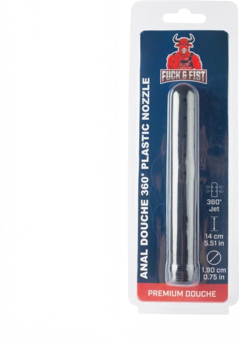 Fuck & Fist Douche 360° czarna końcowka prysznicowa 13,5 cm ABS