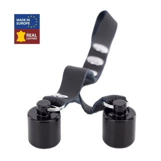 Red Leather Ballstretcher Skorzany z Obciążeniem 2x50g Czarny Regulowany