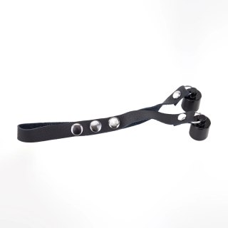 Red Leather Ballstretcher Skorzany z Obciążeniem 2x50g Czarny Regulowany