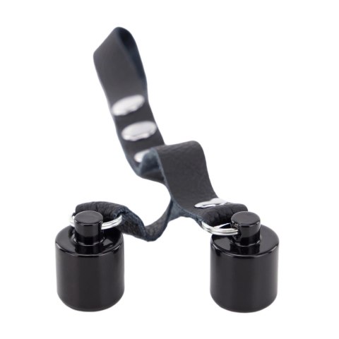 Red Leather Ballstretcher Skorzany z Obciążeniem 2x50g Czarny Regulowany