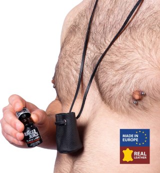 Red Leather Etui Skorzane na Buteleczkę do Aromaterapii Czarny 6,5cm