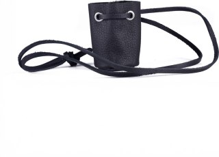 Red Leather Etui Skorzane na Buteleczkę do Aromaterapii Czarny 6,5cm