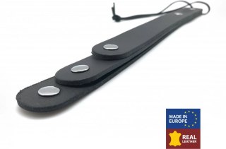 Red Leather Paddle skorzany 3 paski czarny 39,5 cm anatomiczny uchwyt