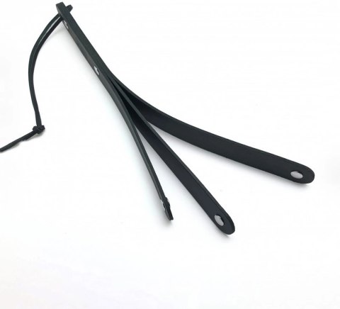 Red Leather Paddle skorzany 3 paski czarny 39,5 cm anatomiczny uchwyt