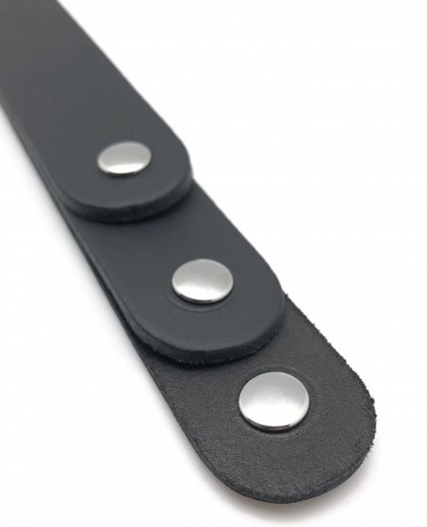 Red Leather Paddle skorzany 3 paski czarny 39,5 cm anatomiczny uchwyt