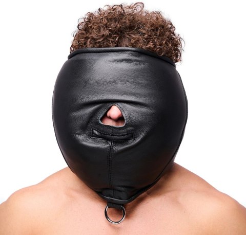 Red Leather Skorzana Kaptur Sensoryczny Czarny z Miękkim Wypełnieniem