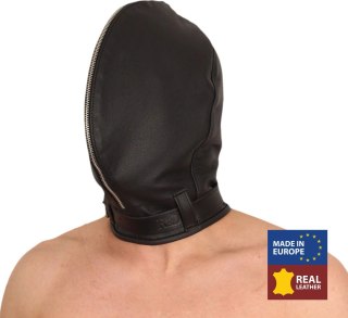 Red Leather Skorzana Kominiarka Black - Europejska Jakość, Roślinny Garbunek