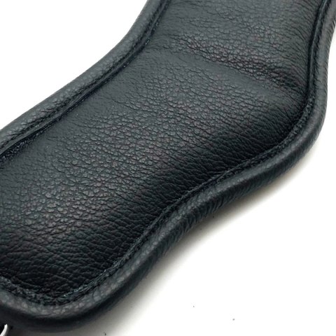 Red Leather Skorzana Obręcz na Szyję Regulowana Czarna - Europejska Produkcja